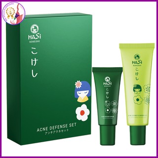 Set hasi kokeshi ngăn ngừa & giảm mụn làm sạch da