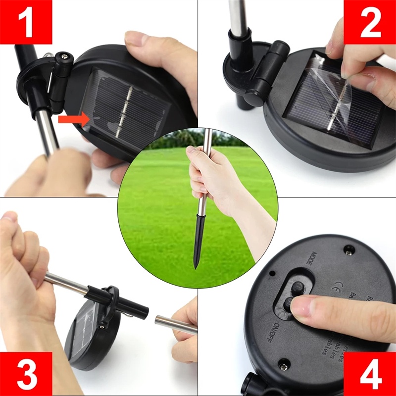 Đèn LED Năng Lượng Mặt Trời Hình Pháo Hoa Bồ Công Anh Cho Sân Vườn