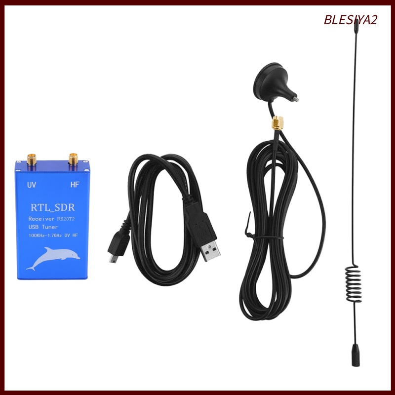 Ăng Ten Thu Sóng Cổng USB RTL2832U + R820T2 0.1MHz-1.7GHz UHF VHF HF RTL-SDR