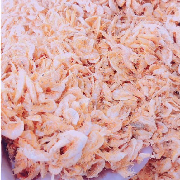 Gói 100gr tép sấy khô làm bánh tráng nướng, bắp xào....
