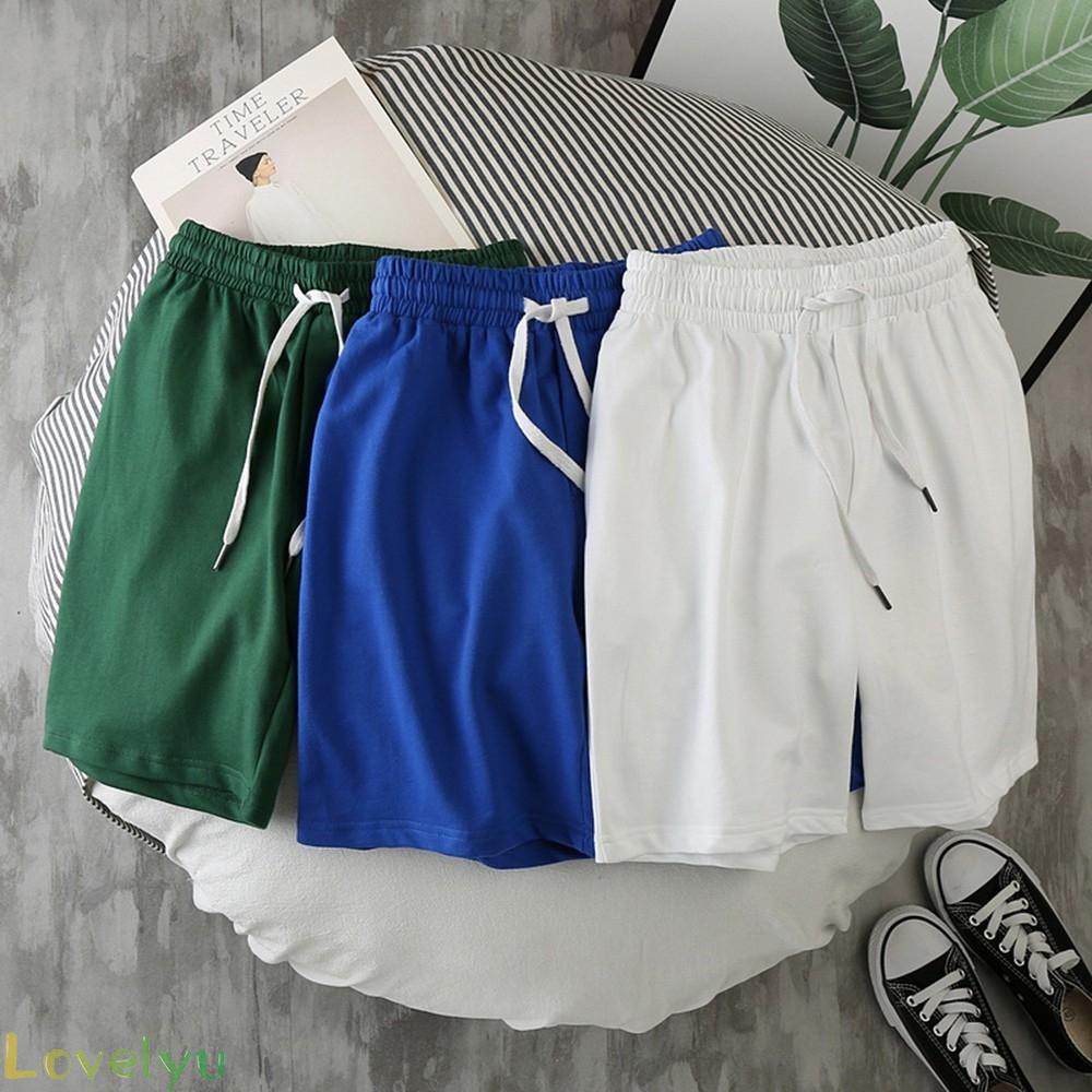 【LOVELYU】Shorts M-3XL Sport Sports Pants Summer Three-Quarter Pants Comfortable【Good Quality】