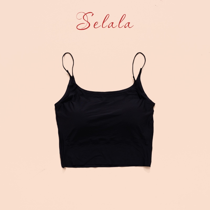 Áo 2 Dây Su Selala Dáng CropTop Tôn Dáng Mát Mịn 2D04