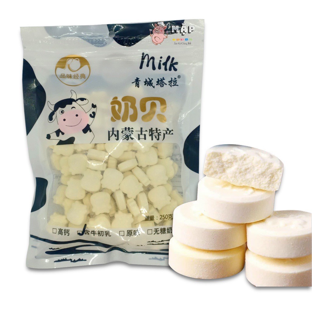 Kẹo sữa bò non gói 250g - hương sữa bò siêu thơm ngon bổ dưỡng