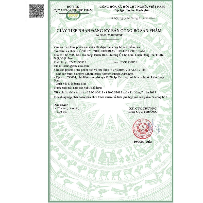 [ Hỗ trợ gan - T5/24 ]  Syn 4 - Thực phẩm bảo vệ sức khỏe Synchrovitals IV siberian – 60 viên/lọ