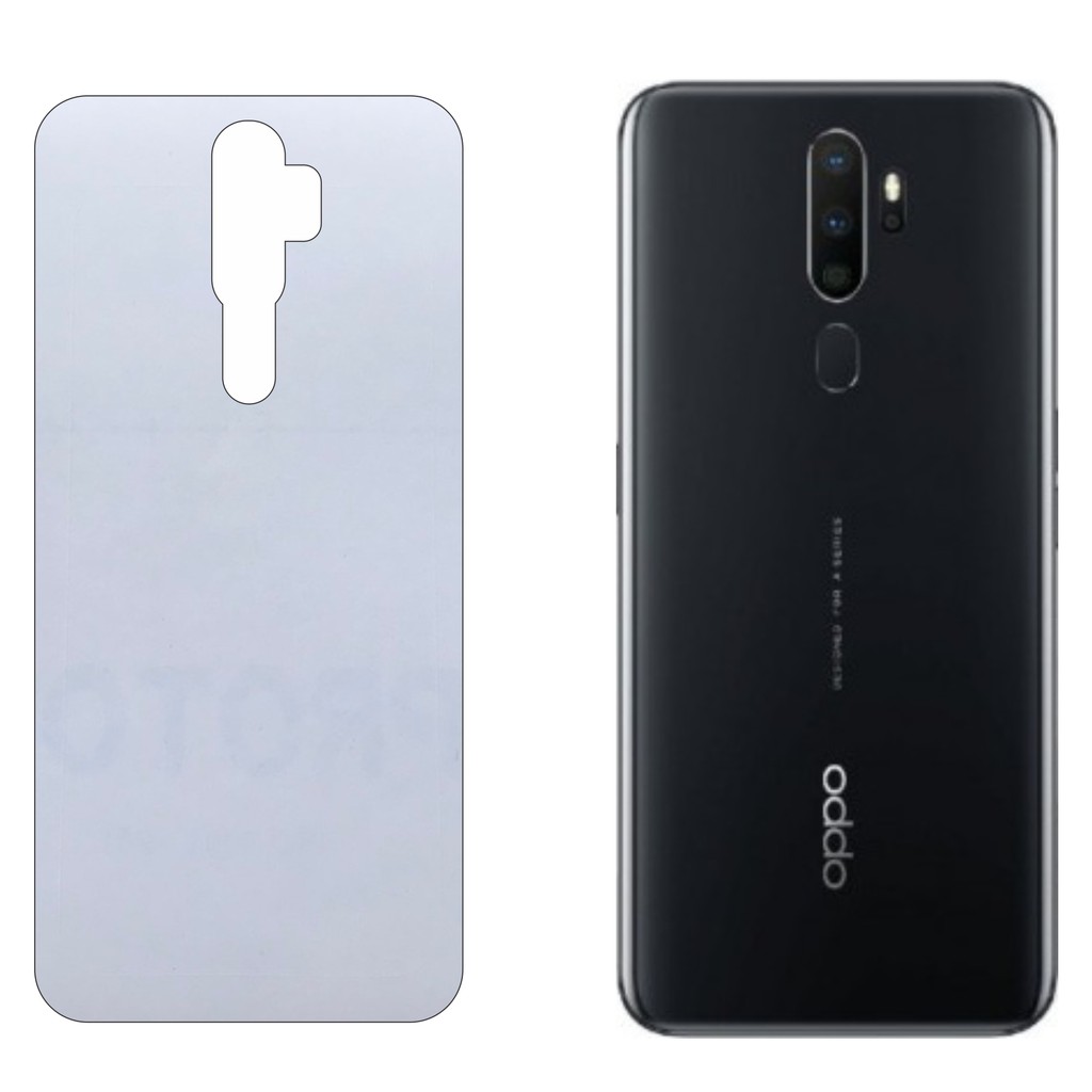 Miếng Dán Lưng Oppo A5 2020 - A9 2020 Decal Trong Nhám Chống Vân Tay