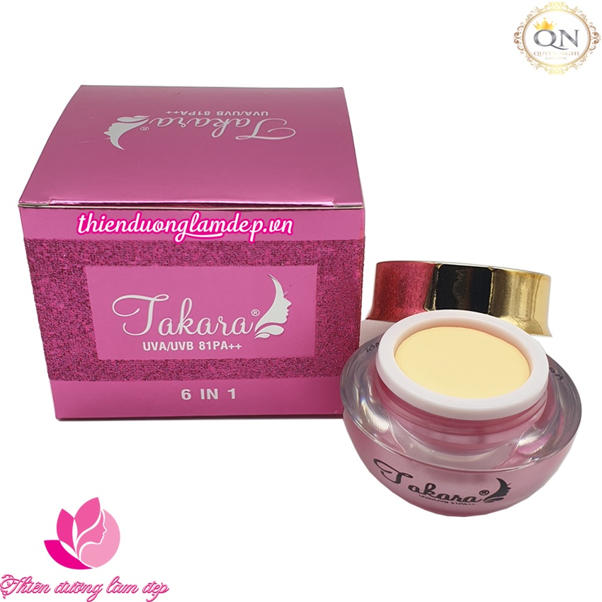 Kem Nám, Tàn nhang, Đồi mồi 6 in 1 TAKARA - 15g Sạch nám sau 1 tuần