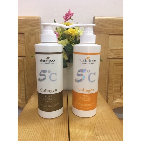 Cặp dầu gội xả 5C Collagen Siêu Mềm Mượt 1000ml