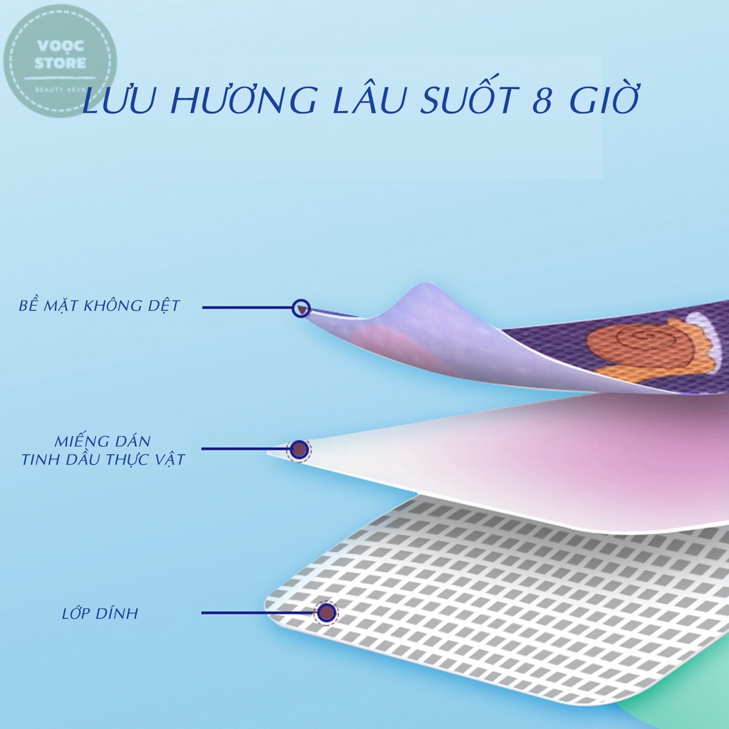 Miếng Dán Chống Muỗi Tinh Dầu Sả Chanh Ngải Cứu Tự Nhiên Set 24, 36 miếng