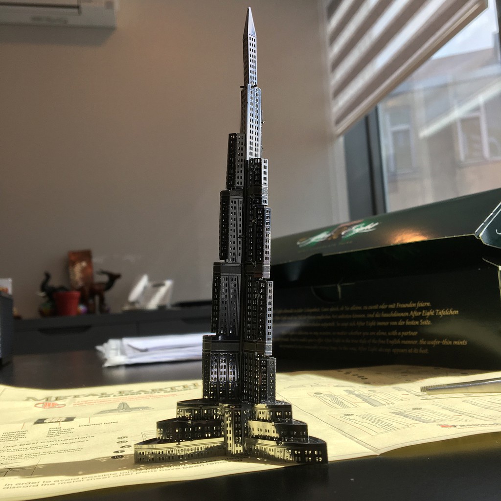 Mô Hình 3D Kim Loại Toà Nhà Chọc Trời Burj Khalifa Tại Dubai (chưa ráp)