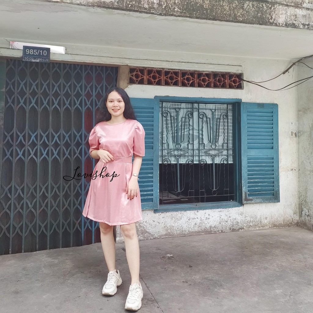 Đầm hồng xinh Lovi
