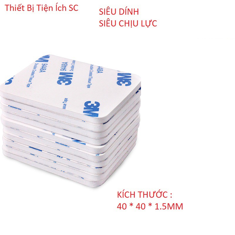 ( Tổng Kho Sỉ )Keo Dán 3M Hai Mặt Kích Thước 40 * 40 * 1.5MM