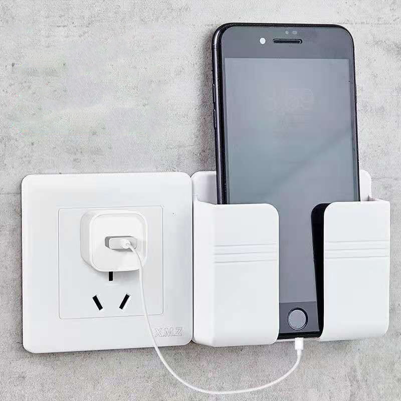 1 giá đựng điều khiển từ xa TV/điện thoại gắn tường đa năng không cần đục lỗ