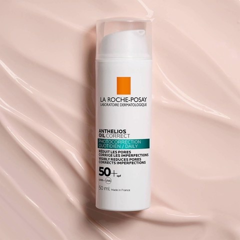 Kem Chống Nắng Làm Mờ Các Khuyết Điểm, Giảm Mụn, Kiềm Dầu, Cho Da Nhạy Cảm La Roche-Posay Anthelios Oil Correct 50ml