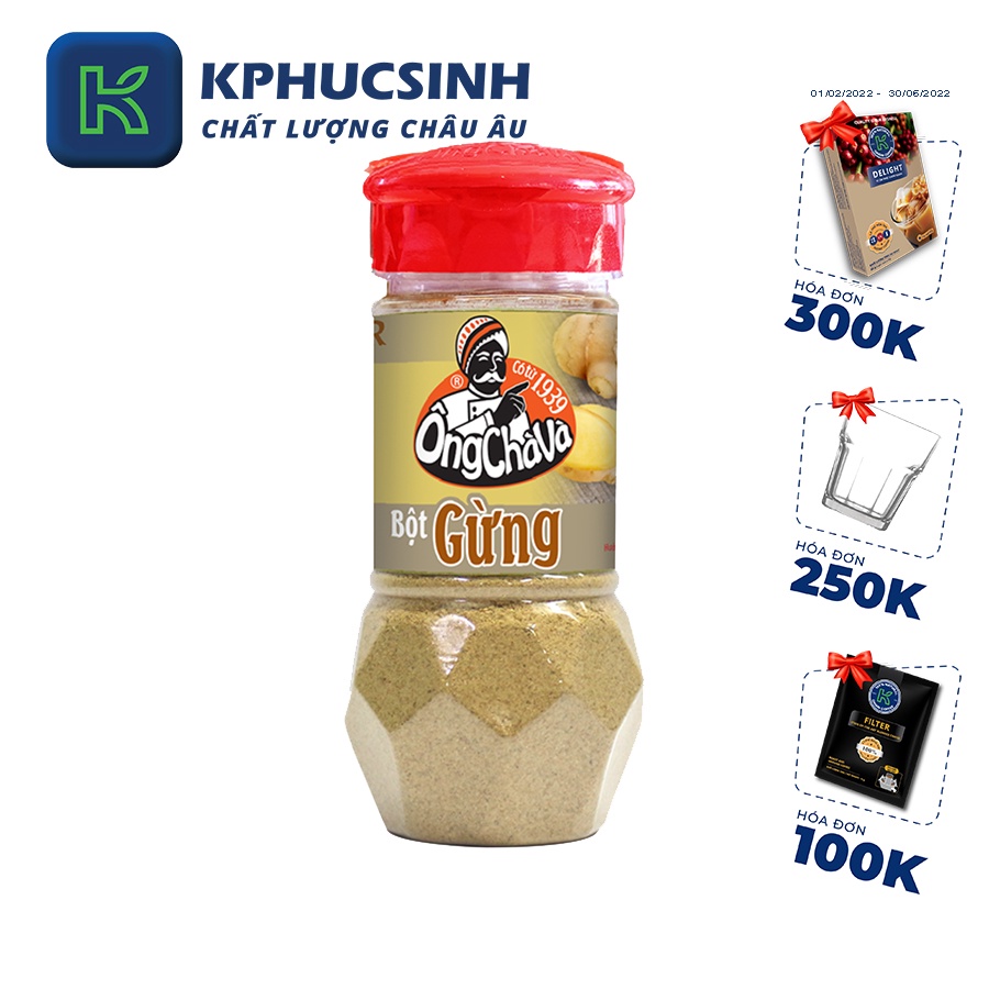 Bột gừng Ông Chà Và 35g KPHUCSINH - Hàng Chính Hãng