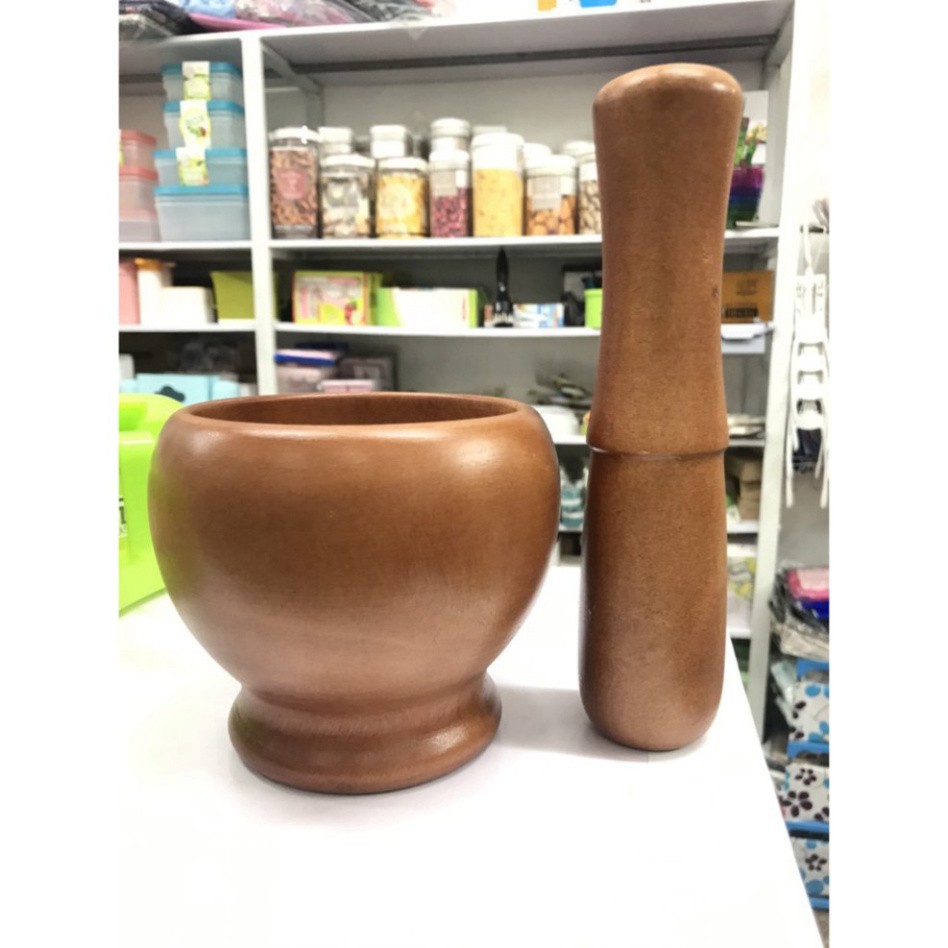 Chày cối gỗ mini