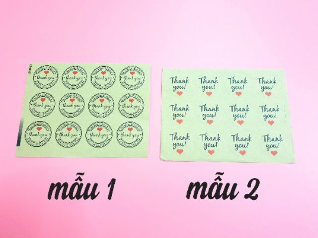 Set 12 tem nhãn cảm ơn dành cho các shop