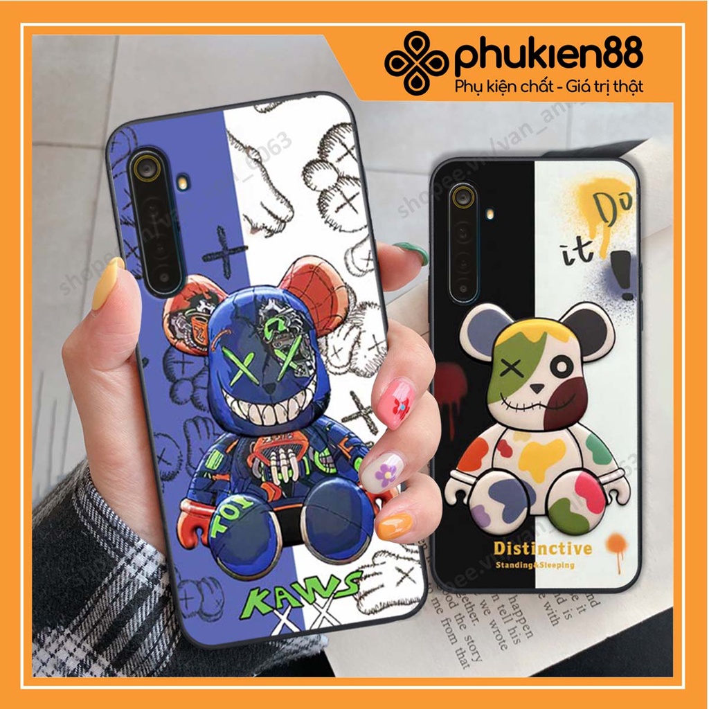 Ốp lưng Realme 6 / 6 Pro hình kaws, bear brick, venom thời trang siêu ngầu
