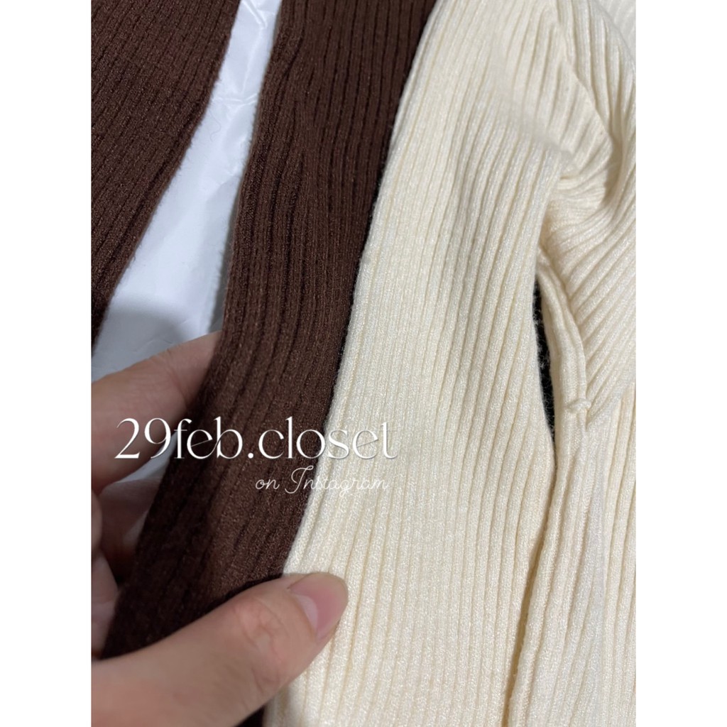 [Ảnh/video 29feb chụp] Áo len tăm cổ vuông dài tay | BigBuy360 - bigbuy360.vn