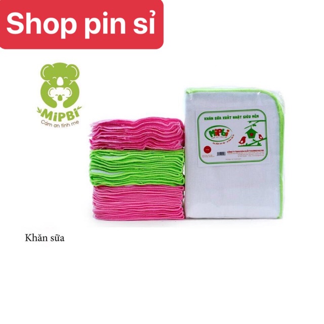 Sét 10 khăn sữa xô xuất nhật MIPBI cao cấp