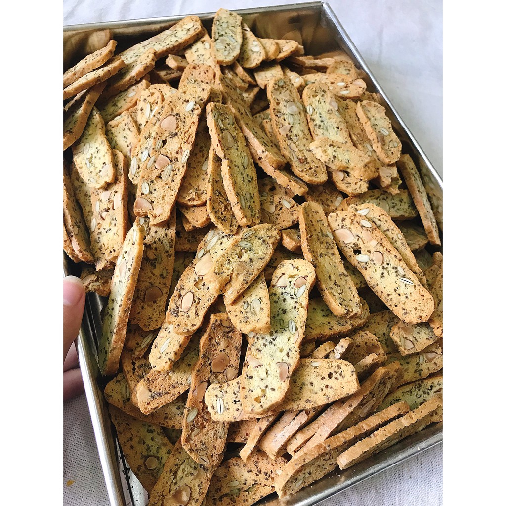 SET LÀM BÁNH BISCOTTI CÓ HƯỚNG DẪN CÁCH LÀM - LÀM ĐƯỢC 500GR BÁNH  - BÁNH BISCOTTI ĂN KIÊNG/EATCLEAN/HEALTHY