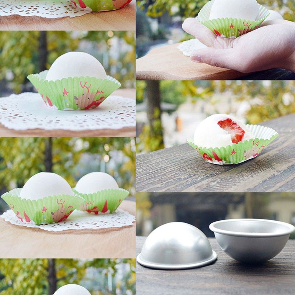 CONOPERY Khuôn Làm Bánh Hình Khối Cầu Tiện Dụng