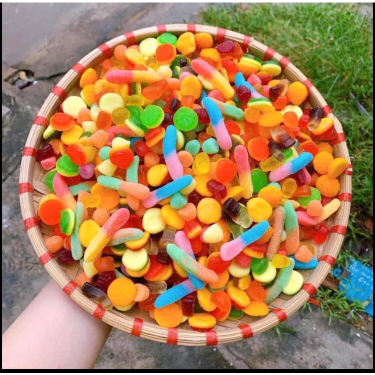 [Mã 44FMCGSALE1 giảm 0.1 đơn 250K] kẹo dẻo chíp chíp trái cây mix nhiều vị siêu ngon 500 gr