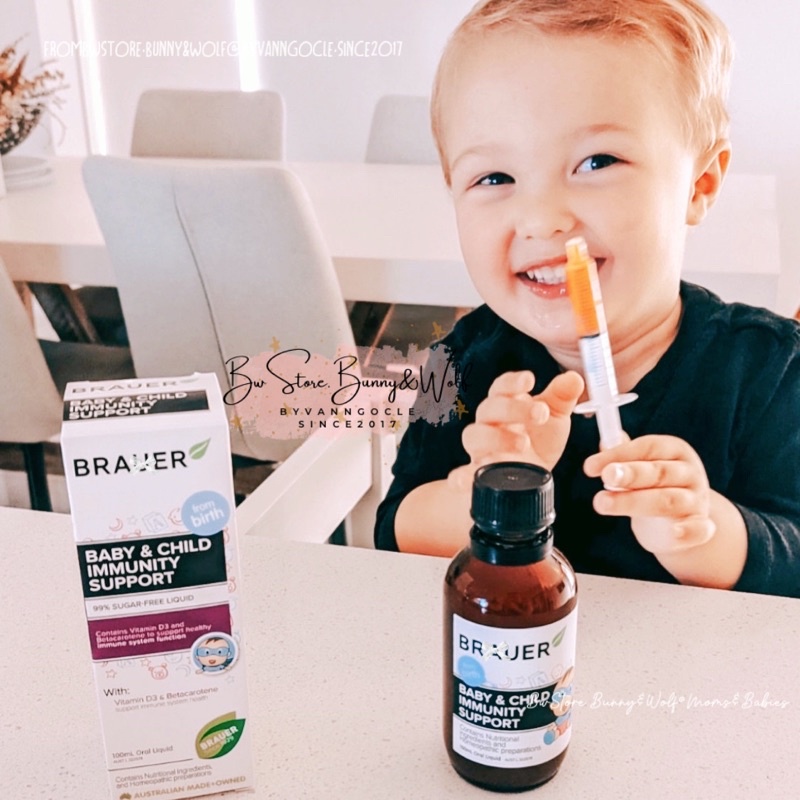 Siro Tăng Đề Kháng Brauer Baby & Child Immunity Support Úc cho bé