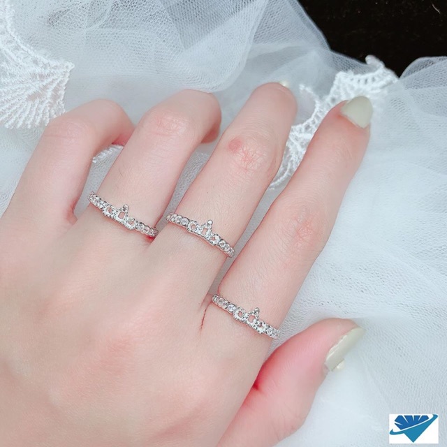 NHẪN VƯƠNG MIỆN BẠC TA CHO NỮ XINH XẮN - NHẪN BẠC BIBI