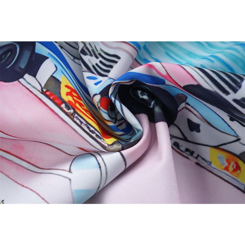 Casablan * Áo Sơ Mi Tay Dài Màu Hồng In Hình Đôi Mắt Đồ Họa Đua Xe Thoải Mái Giản Dị