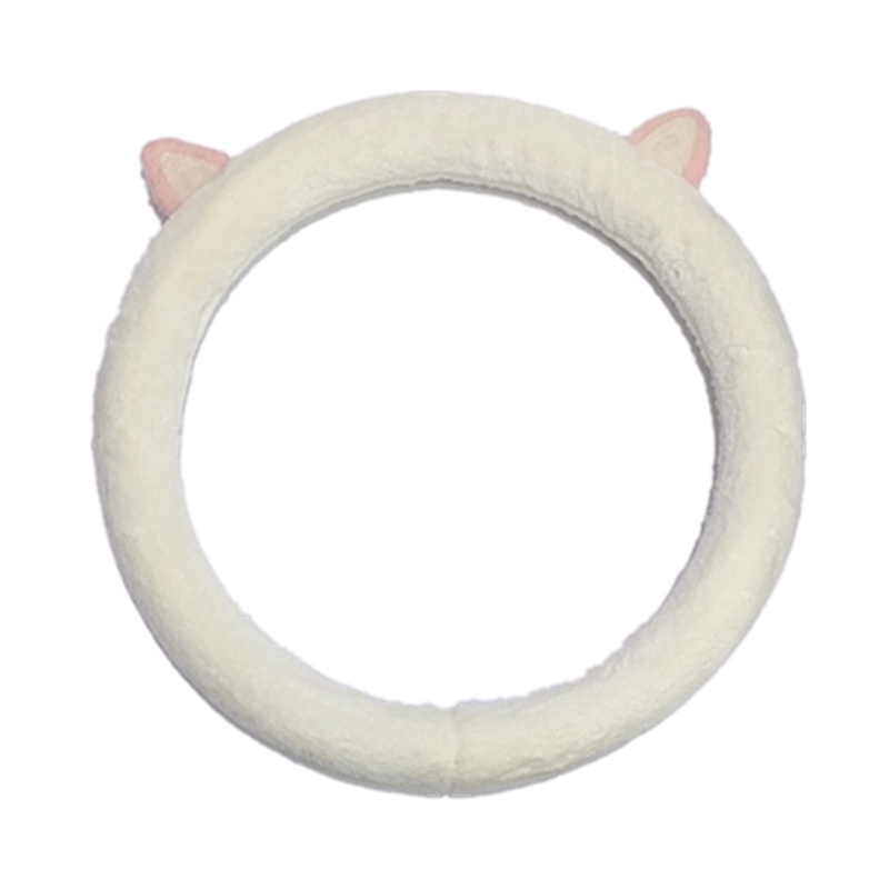 Vỏ Bọc Vô Lăng Xe Hơi Hình Tai Mèo Bằng Lông Mềm Mại Chống Đông Đông Tiện Dụng