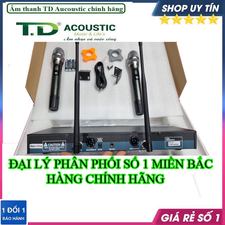 Micro không dây TD acoustic M-28 luxury hàng chính hãng