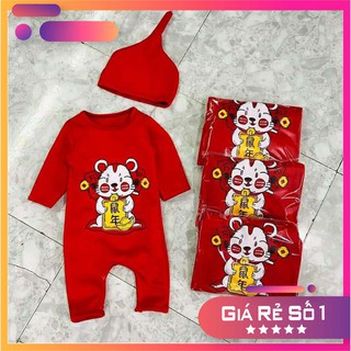 BỘ BODY THẦN TÀI TẾT 2020 CHO BÉ có cả MŨ đáng yêu cute chất len tăm mềm mịn