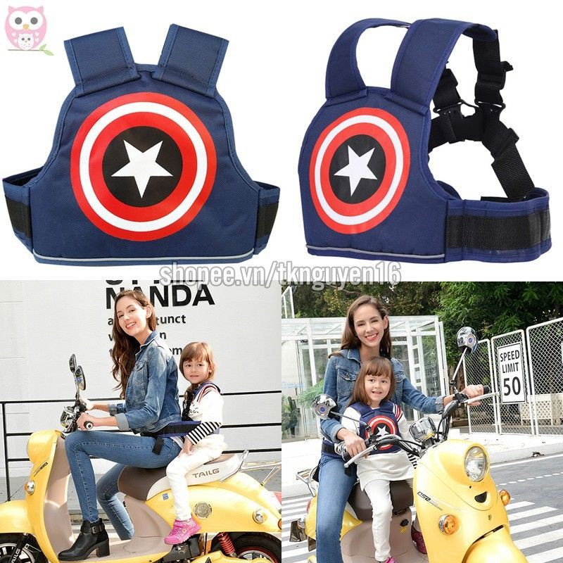 Đai Ngồi Đi Xe Máy Có Phản Quang An Toàn Cho Bé Loại 1