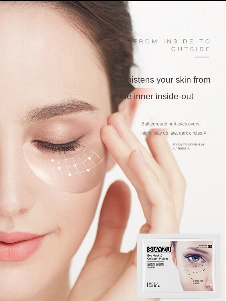 [Hàng mới về] Mặt Nạ Mắt Tinh Chất Collagen Dưỡng Ẩm Loại Bỏ Quầng Thâm Hiệu Quả | BigBuy360 - bigbuy360.vn