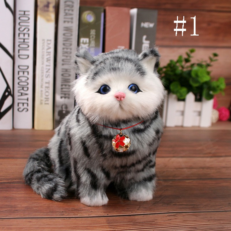 Búp Bê Nhồi Bông Hình Chú Mèo Dễ Thương Dùng Làm Quà Tặng Sinh Nhật