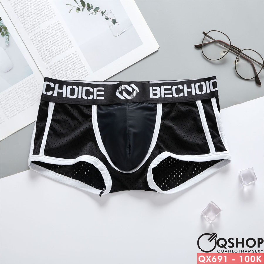 Quần lót boxer nam thun lưới lỗ QSHOP QX691