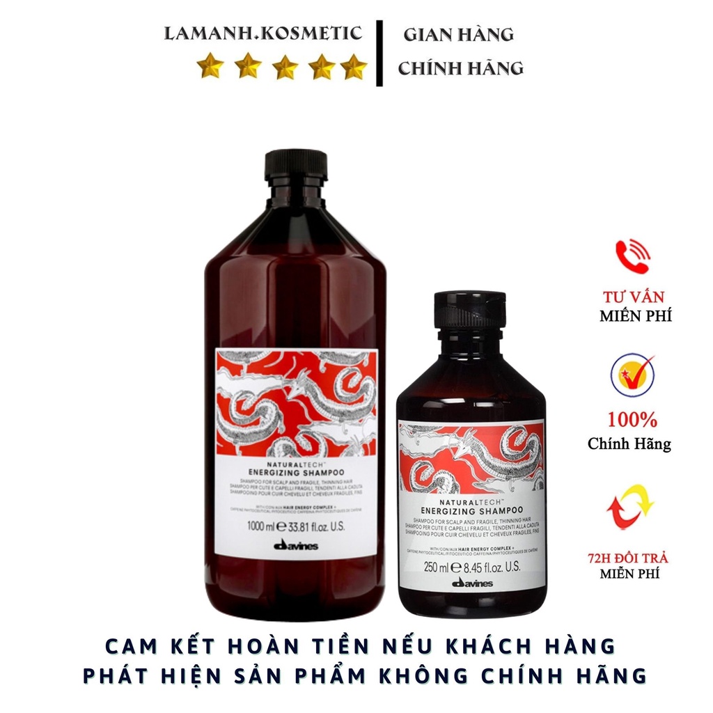 Dầu Gội DAVINES Chống gàu ngứa, ngăn ngừa rụng tóc chai 250 - 1000ml hàng Hiệu Chính Hãng