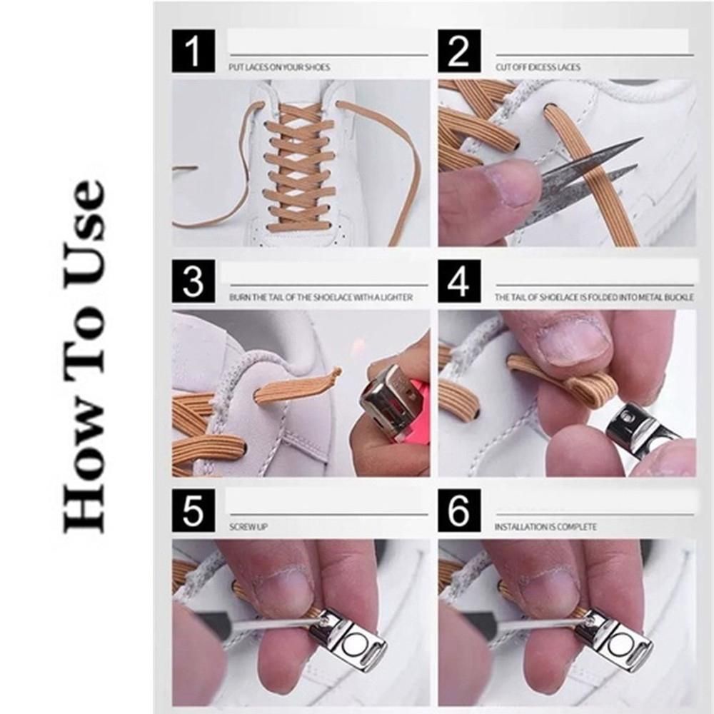 Dây Giày Thể Thao 1 Phần Khóa Từ Tính Co Giãn Thời Trang Cho Nam Nữ