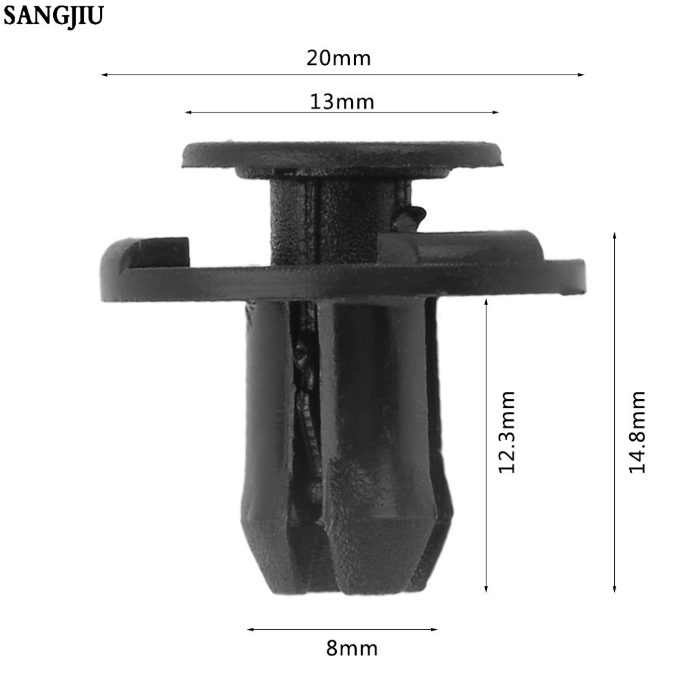 50 cái 8MM Nhựa Nội thất Xe Trang trí Bảng điều khiển Thẻ Kẹp cố định Cửa Chốt Khóa bằng nhựa cho Nissan cho Infiniti