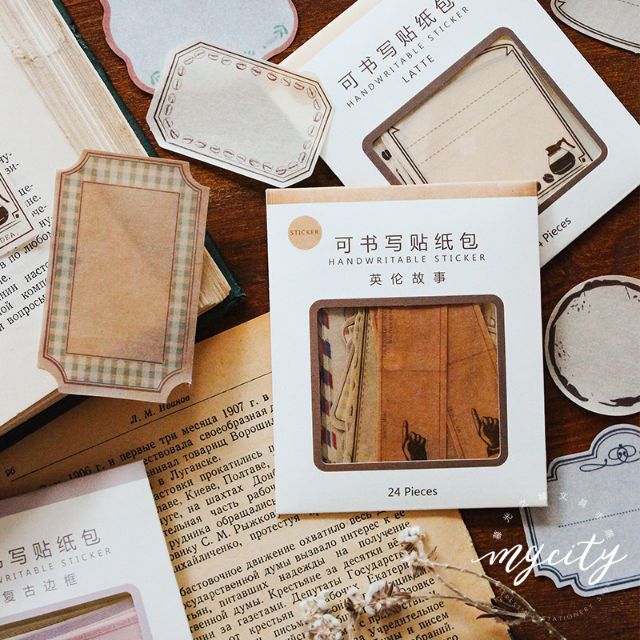 Túi 24 hình dán kiêm nhãn vở sticker