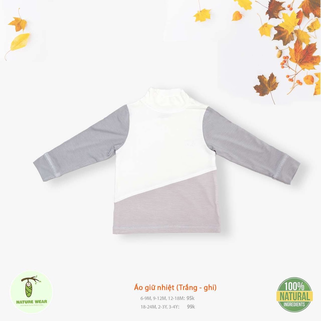 Natural wear Áo giữ nhiệt cho bé chất liệu co giãn cực mềm