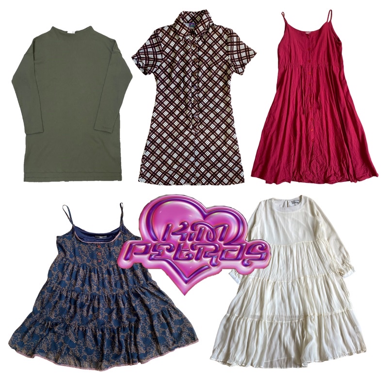 Đầm váy yếm 2hand y2k vintage retro grunge coquette cottagecore fairycore