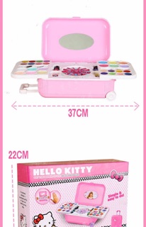 Vali trang điểm hello kitty - phấn thật,son,sơn móng