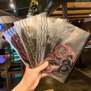 🍁🍂🍁set 100 dây buộc tóc túi zip🍂🍁🍂