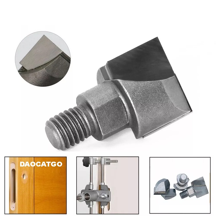 Mũi khoan phay đục khóa cửa - Bộ cữ khoan khóa cửa gỗ ( mũi khoan dự phòng)