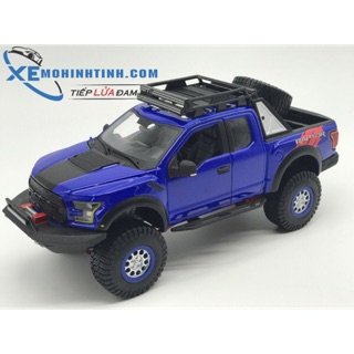 Xe Mô Hình Ford Ford F-150 Raptor Off-Road Kings 2017 1:24 Maisto (Xanh)