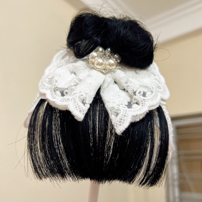 Băng đô tóc giả cho bé, turban tóc giả bé gái