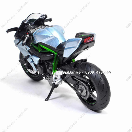 Xe Mô Hình Kawa Ninja H2R - Tỉ Lệ 1:12 - H1toy Tq - Bạc - 8701