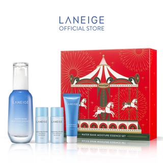 Bộ Sản Phẩm Dưỡng Ẩm Laneige Water Bank Moisture Essence &  Emulsion Moisture Laneige Holiday Gift Set