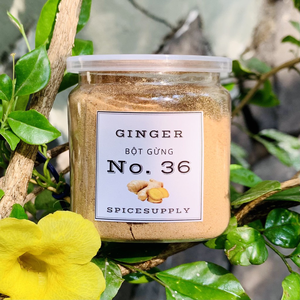 1KG Ginger powder Bột Gừng Sẻ nguyên chất không pha trộn Hũ 70g 500g